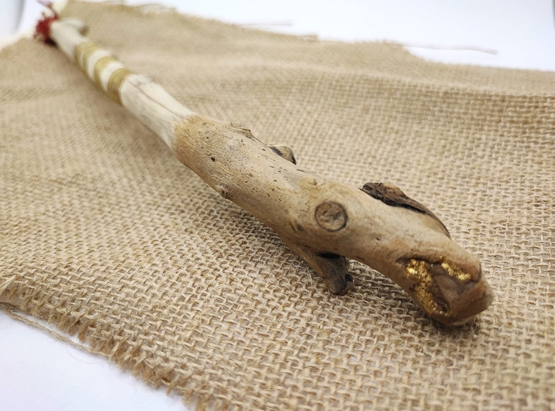 Handcarved Wooden Magic Wand - Driftwood - Gift for Witch - Gift For Wizard - Cosplay - Wand - Unique Gift - Birthday Gift - Christmas Gift