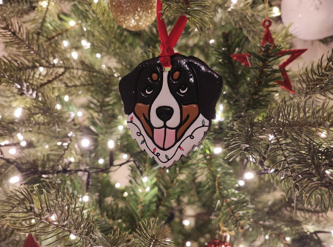 Bernese Mountain Dog Christmas Bauble | Christmas Tree Decorations | Handmade in UK