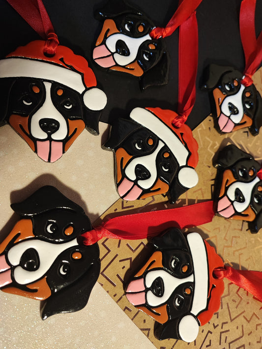 Swiss Breeds - Greater Swiss | Appenzeller | Entlebucher | Sennenhund | Mountain Dog Christmas Bauble | Christmas Tree Decorations | Handmade in UK